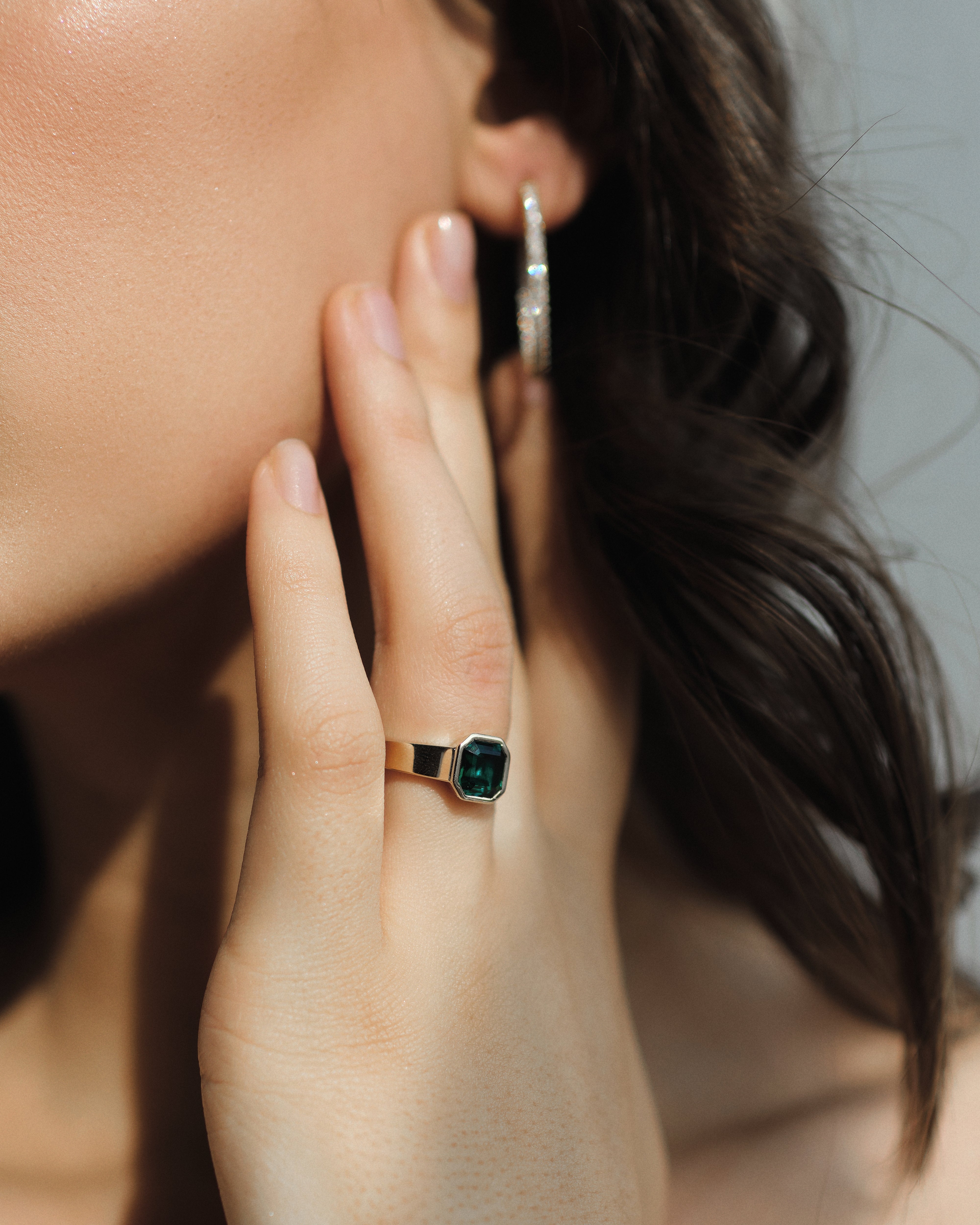 Asscher Emerald Ring