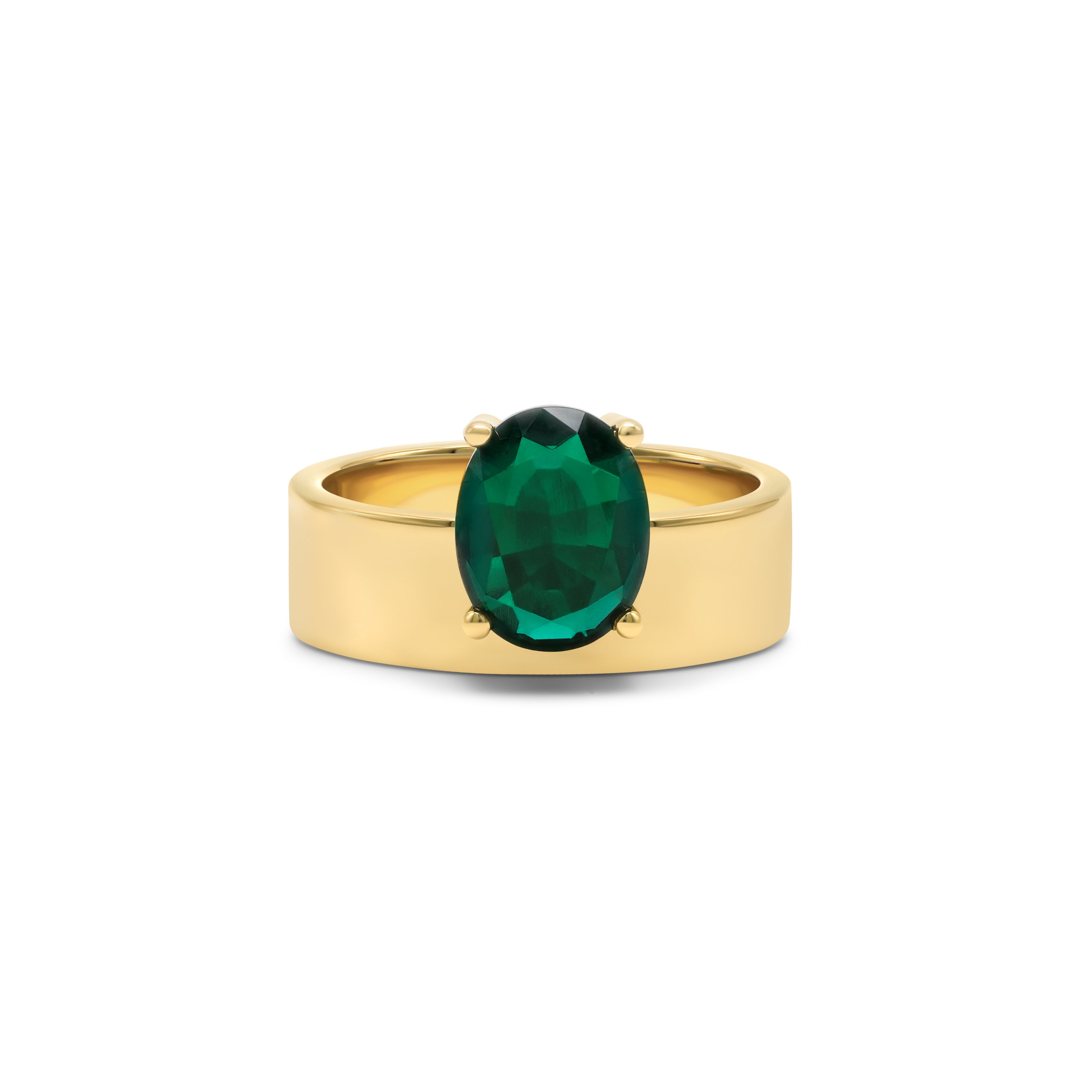 Atis Ring - Oval Emerald