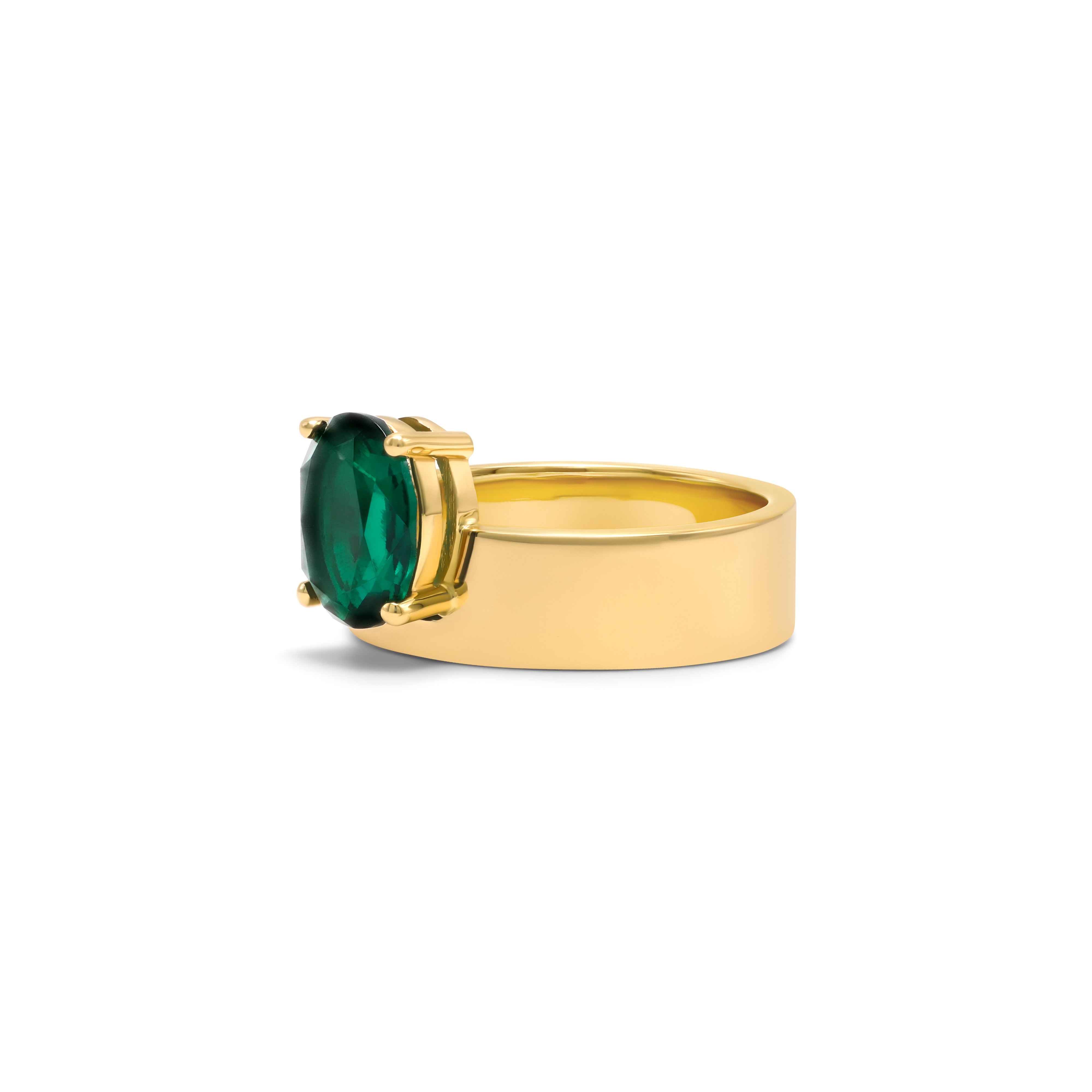 Atis Ring - Oval Emerald