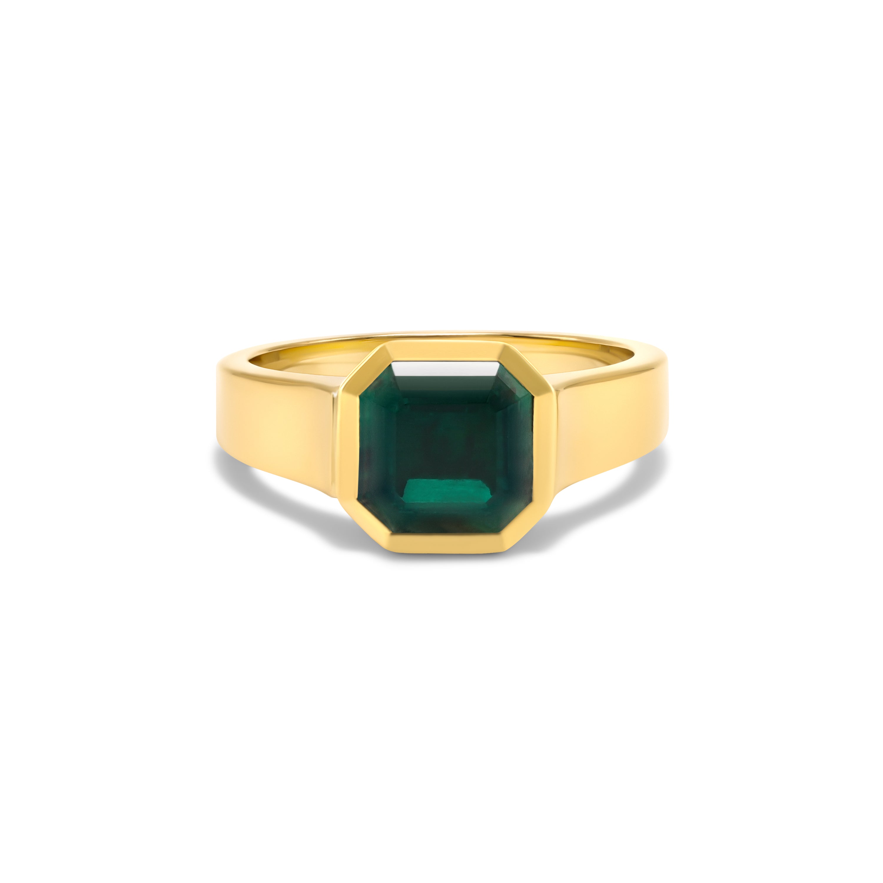 Asscher Emerald Ring