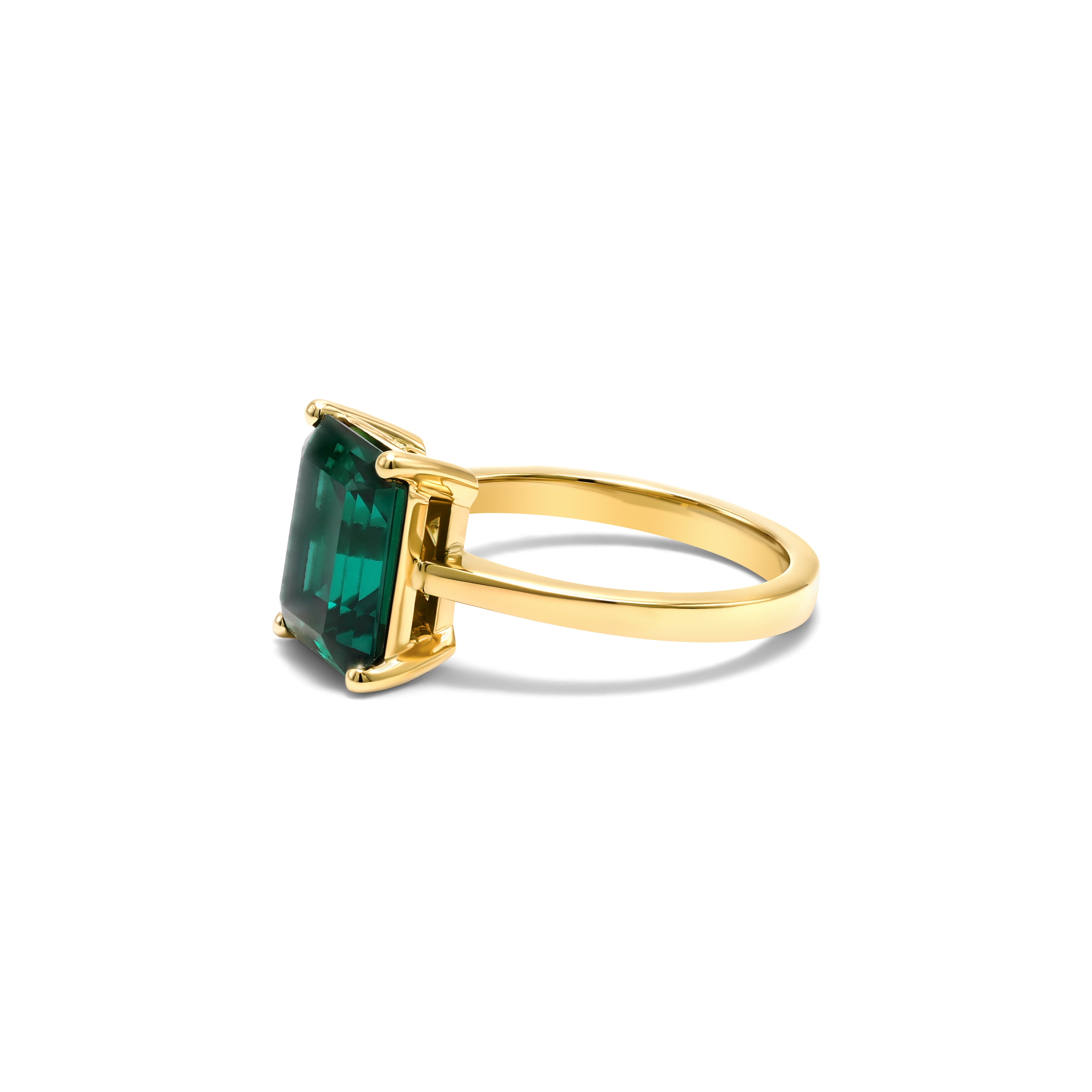 Solitaire Emerald Ring