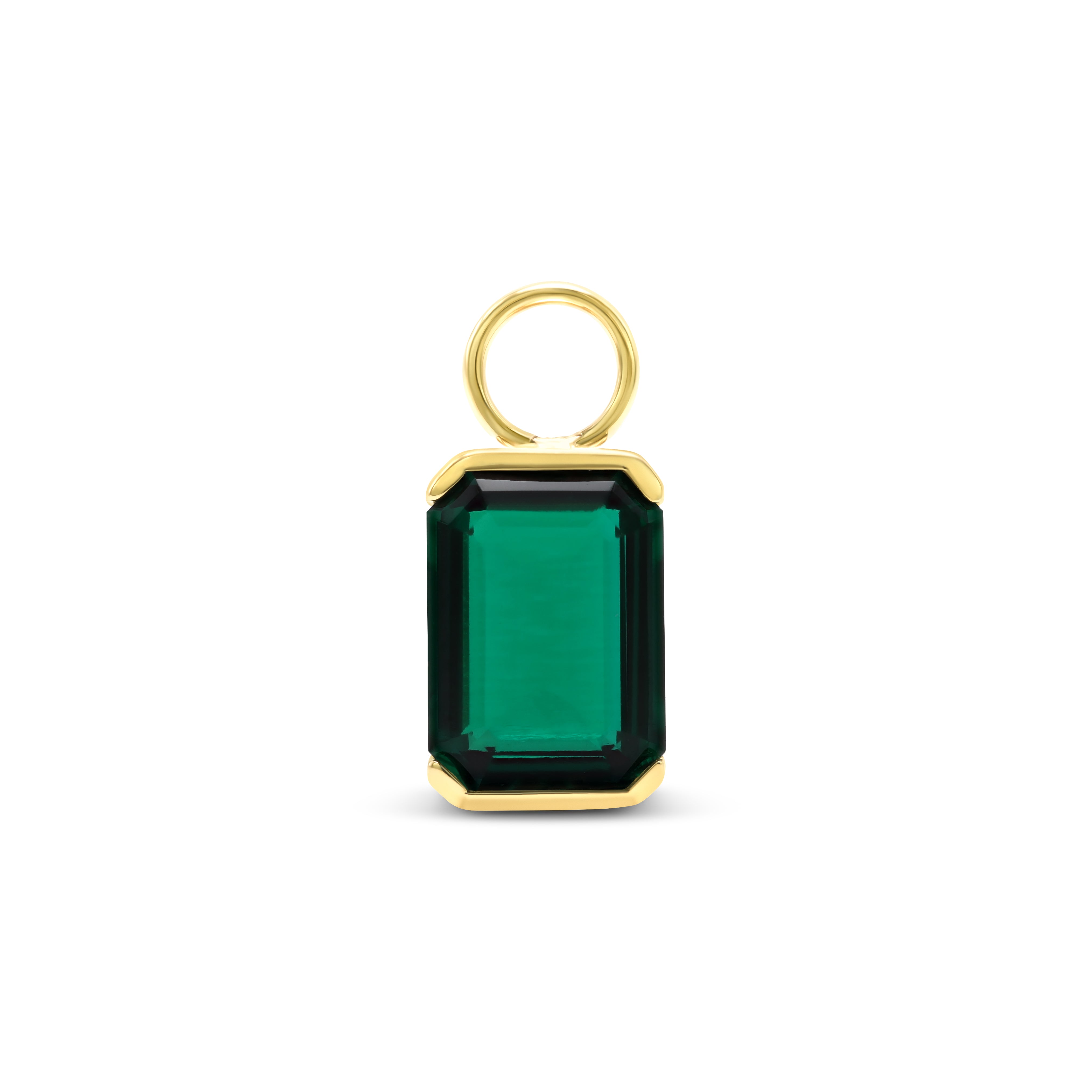 Huggie Charm - Emerald