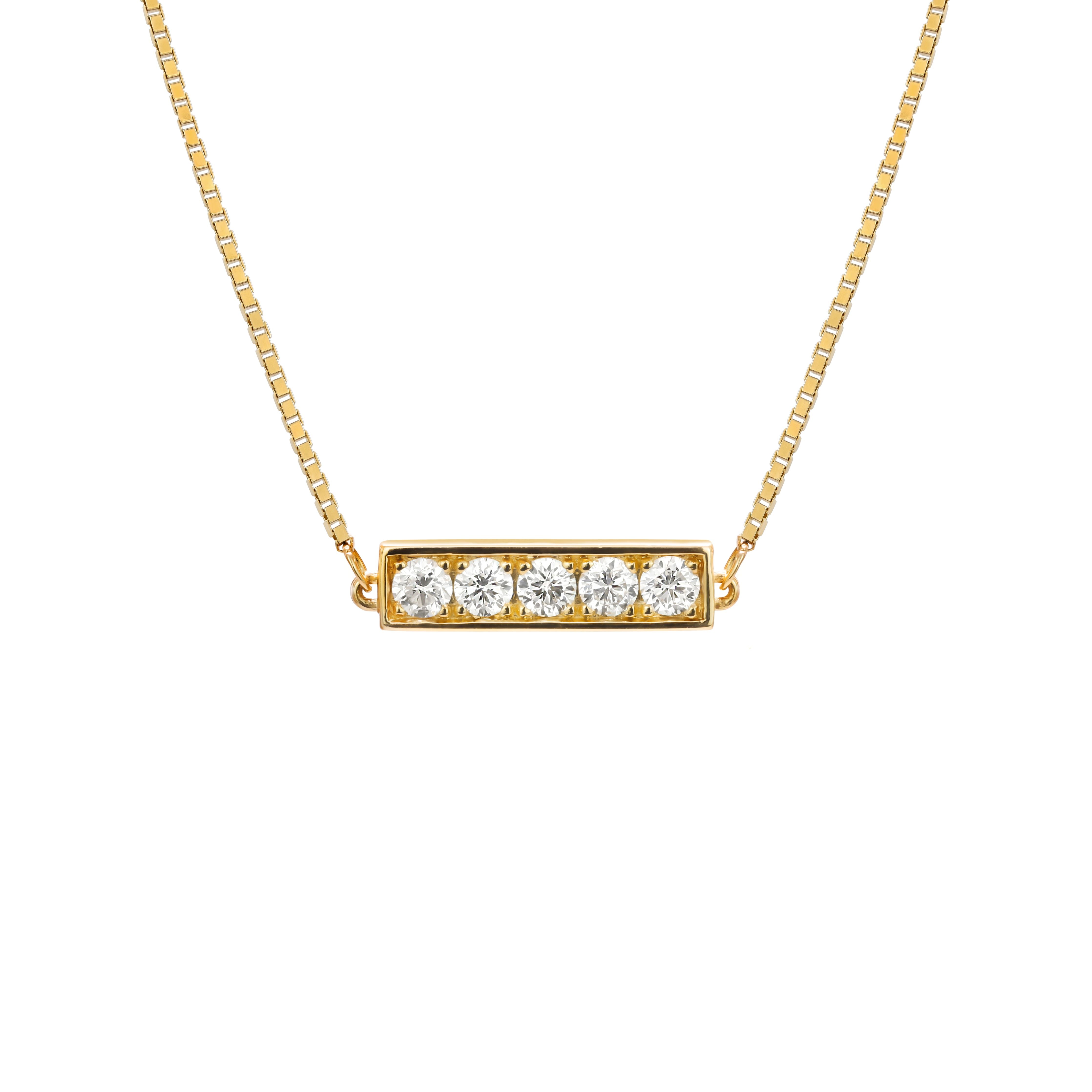 Diamond Line Necklace